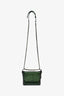 Pre-loved Chanel™ 2019 Limited Edition Metallic Green Aged Leather Chevron Small Gabrielle Crossbody