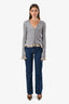 Acne Studios Blue Denim High Rise Wide Leg Jeans Size 26