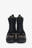 Louis Vuitton Green/Monogram Platform Boots Size 37