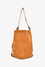 Loewe 2025 Brown Suede Medium Pebble Bucket Bag