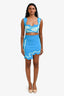 PH5 Blue Scalloped Hem Mini Skirt and Crop Top Set Size XS