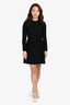 Valentino Black/White Silk Long Sleeves Romper Size 2