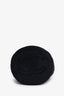 Pre-loved Chanel™ 20A Black Quilted Velvet Crystal Pearl Crush Bucket Bag