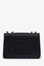 Pre-loved Chanel™ 2003-04 Black Caviar Quilted Jumbo Single Flap