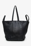 Balenciaga Black Leather Laundry Cabas Tote