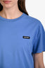 Miu Miu 2024 Blue Box Log Short Sleeve T-Shirt Size L