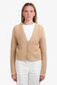 Vince Beige Crochet Knit Cardigan Size Medium