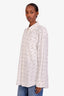 Balenciaga White Logo All Over Shirt Size 39