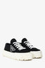 Prada Black Re-Nylon Double Wheel Gabardine Sneakers Size 38.5