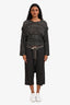 Rick Owens Grey Drop Crotch Capri Pants Size S