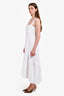 Theory White Linen Maxi Dress Size L