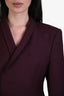 Source Unknown Burgundy 'Corrin' Wrap Blazer Size S