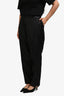 Lafayette 148 Black Wool Silk Printed 'Clinton' Trousers Size 16