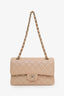 Pre-loved Chanel™ 2019 Beige Iridescent Caviar Leather Quilted Small Classic Double Flap