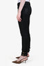 Gucci Black Coated Denim Ankle Zipper Skinny Jean Size 40