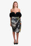 Dries Van Noten Multicoloured Silk Asymmetric Skirt Size 40