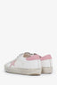 Golden Goose Pink/White Leather Sneakers Size 41 Mens
