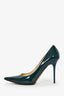 Jimmy Choo Green Patent Pointed Heels Size 38