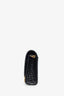 Balenciaga Black Crocodile-Embossed Leather Hourglass Bag With Strap