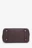 Hermès 2021 Bourgogne Togo Matte Alligator Birkin Touch 25 Rouge Sellier