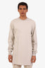 Rick Owens Grey Cotton Long Sleeve Shirt Size XS Mens