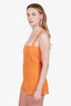 Gucci Orange Wool Logo Romper Size 40