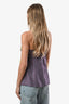 Etro Green/Purple Silk Patterned Sleeveless Tank Top Size 40