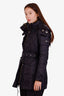Doudoune matelassée à capuche en nylon noir Burberry taille 6