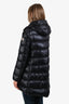 Moncler Navy Down 'Suyen' Midi Coat Size 1