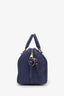Louis Vuitton Blue Empreinte Leather Monogram Speedy 25 With Strap