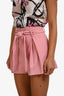 Red Valentino Pink Tie Front Shorts Size 36