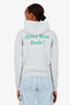 Sporty & Rich Grey Logo Print Hoodie Size XS