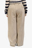 Officine Générale Beige Corduroy 'Sally' Trousers Size 44