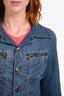 D&G Vintage Light Blue Denim Buttoned Jacket Size XS
