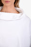 The Row White Cotton Turtleneck Long Sleeve Top Size S