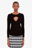 ALC Black Cut Out Front Long Sleeve Sweater Size S