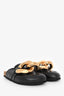 JW Anderson Black Leather Chain Mules Size 38