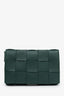 Bottega Veneta Green Intrecciato Leather Cassette Crossbody Bag