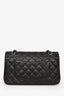 Pre-loved Chanel™ Black Quilted Caviar Medium Classic Double Flap