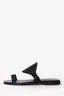 Hermès Black Leather Hera Sandals Size 36