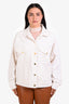 Frame Cream Denim Oversized Jacket Size M