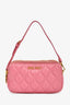 Miu Miu Pink Double Zip Mini Top Handle Bag