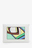 Hermès 2023 Blanc Swift Leather "Selle en Désordres" Calvi Duo Card Holder
