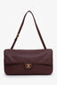Pre-loved Chanel™ SS26 Burgundy Grained Calfskin Small Souplissimo Maxi Flap