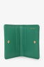 Miu Miu Green Matelassé Nappa Leather Small Wallet