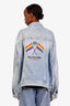 Balenciaga Blue Denim FW19 Button Up Jean Jacket Size 38