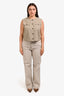 Golden Goose Tan Cotton Cargo Pants Size L