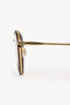 Chloe Brown/Gold Heart Glasses