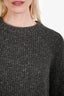 Jenni Kayne Grey Recycled Cashmere Cotton Sweater Size S