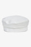 Hermès White Canvas Newsboy Cap